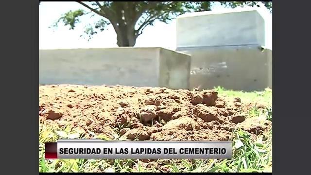 Seguridad en las lapidas del cementerio