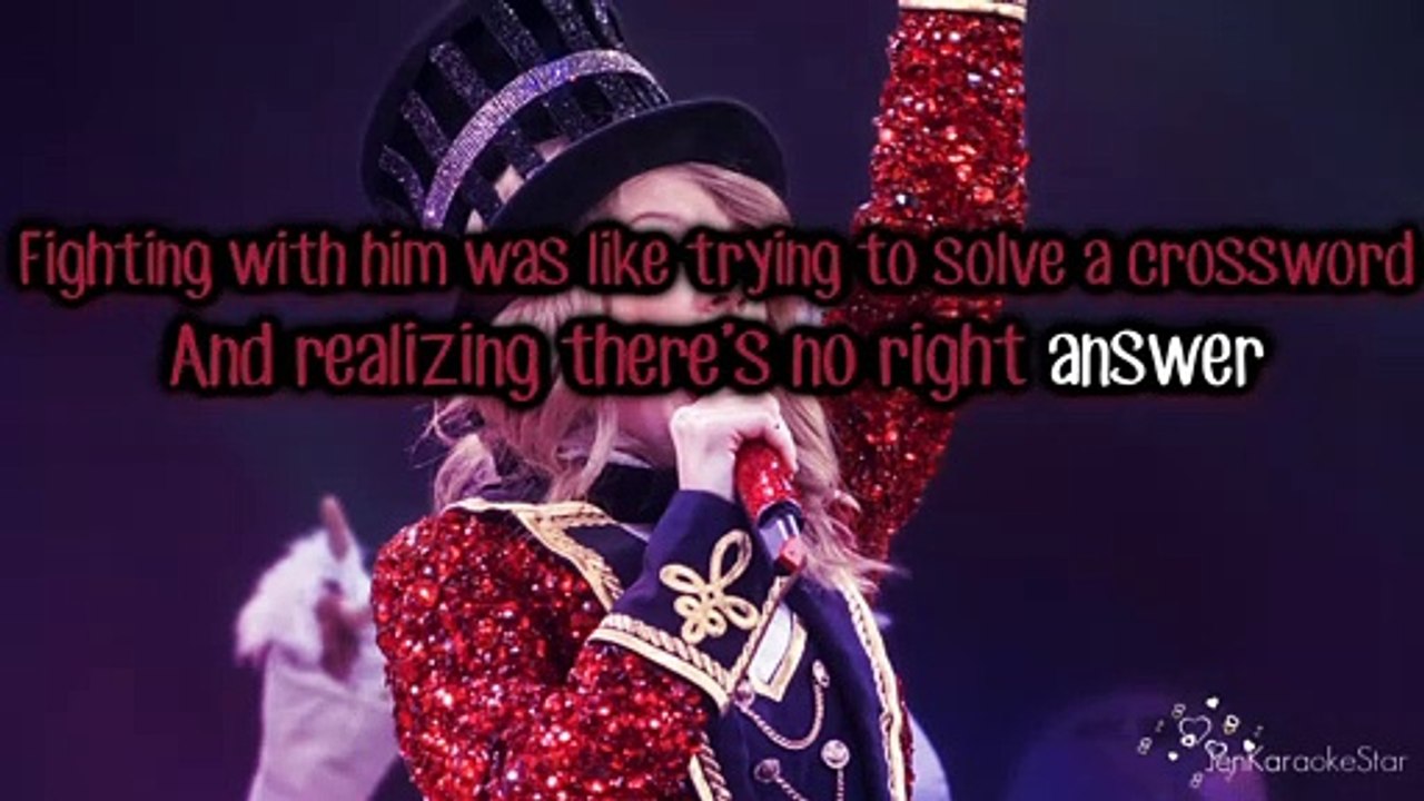 KARAOKE Taylor Swift - Red