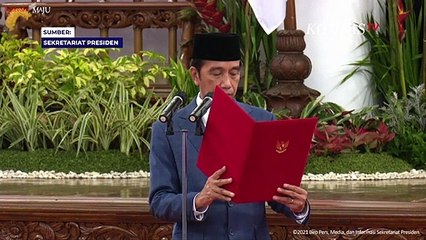 Detik-detik Andika Perkasa Ucapkan Sumpah Jabatan Jadi Panglima TNI