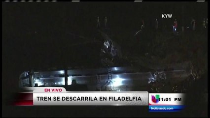 Un tren de Amtrak que salió de Washington rumbo a Nueva York se descarriló en Filadelfia