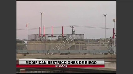 Modifican restricciones de riego