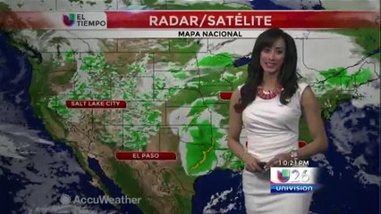 Pronóstico del tiempo con Adriana Valles Mayo 25,2015 10pm