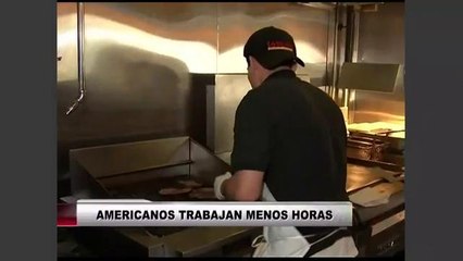 Los empleados Americanos ahora trabajan menos horas.