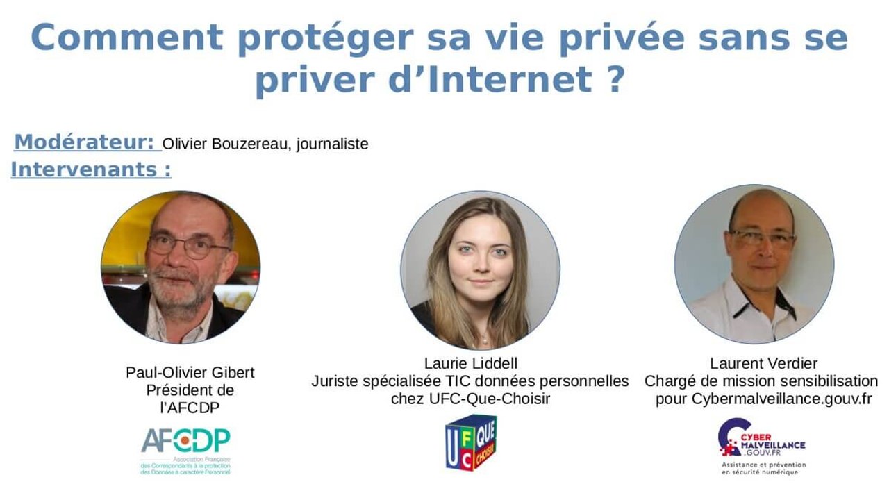 Conférence en ligne « Protéger sa vie privée sans se priver d'Internet »