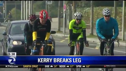 Sec Of State John Kerry Breaks Leg In Bike Accident