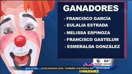 Ganadores de boletos para el circo