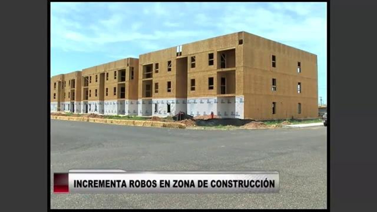 Incrementa robos en zonas de construcción