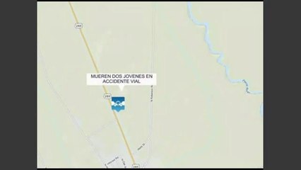 Mueren dos jóvenes en accidente vial