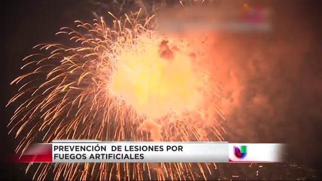 Prevención de lesiones por fuegos artificiales