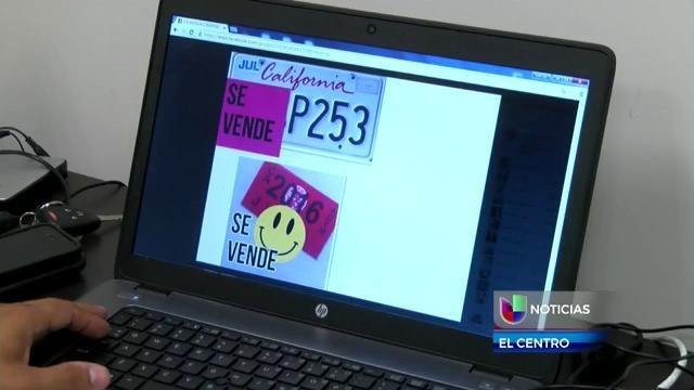 En Mexicali continua robo de placas y engomados de California