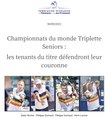 Championnats du Monde Triplettes Seniors - Santa Susanna