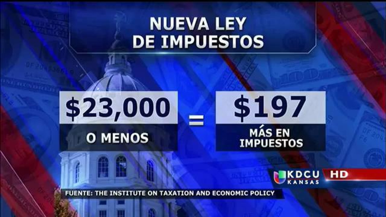 Nueva ley de impuestos en Kansas, ¿quienes pagarán mas?