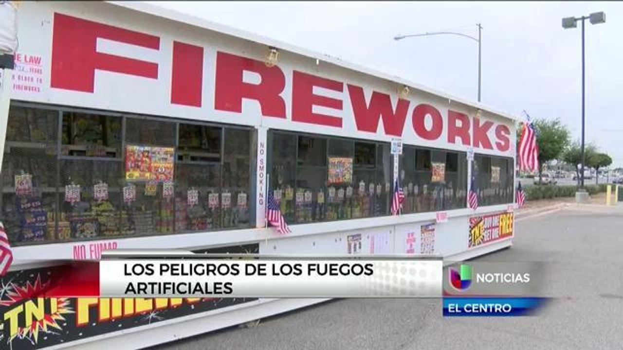 Los peligros de los fuegos articificales