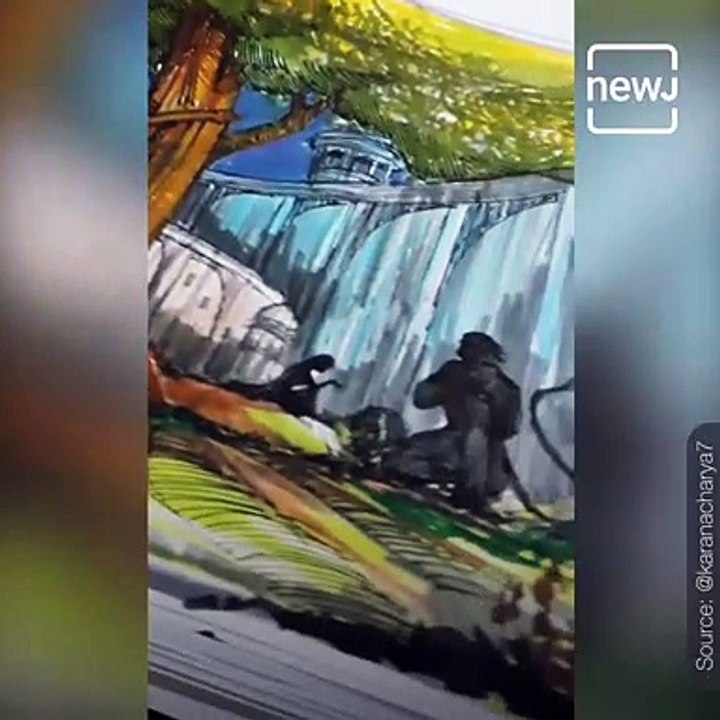 ‘Angry Hanuman’ Creator Artist Karan Acharya Shares New Painting Video With His Son