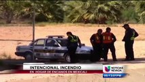 Incendio intencional en Mexicali