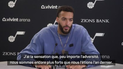 Jazz - Gobert : "Nous sommes encore plus forts que l'an dernier"