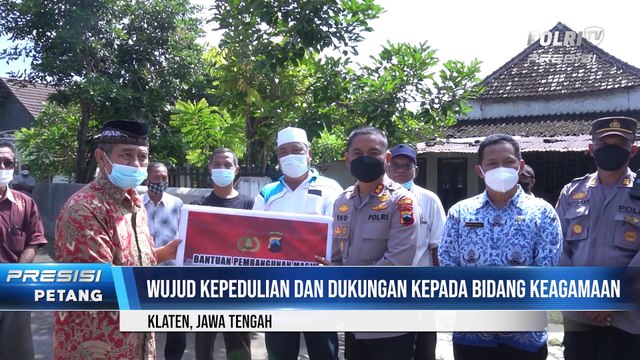 Polres Klaten Berikan Bantuan Renovasi Masjid Quwatul Islam