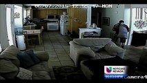 Video muestra a ladrones en una casa en Las Vegas
