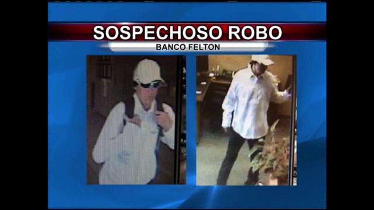 Roban banco en Felton