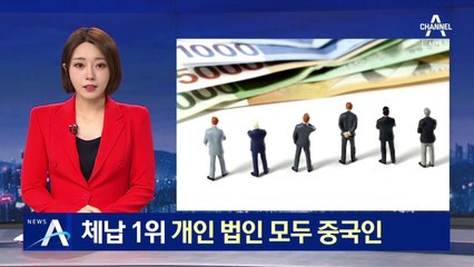 신규 체납자 명단 공개…1위 개인·법인 모두 중국 국적자