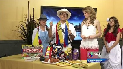 Festejando la Independencia de Colombia