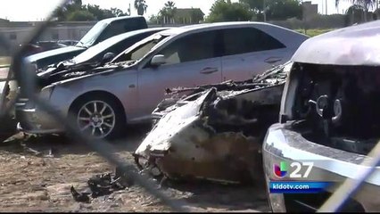 Tres Vehículos Incendiados