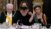 Doña Letizia deslumbra en el regreso de las cenas de gala al Palacio Real