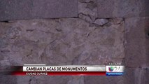 Buscan evitar robo de placas de metal en Juárez