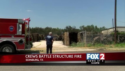 Electrical fire in Edinburg destroys pallet warehouse