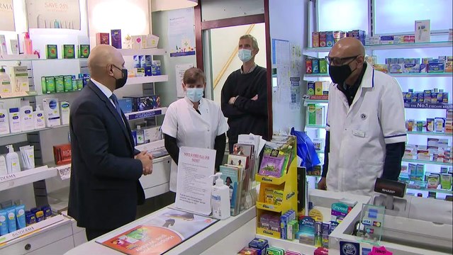 Sajid Javid receives Covid booster jab