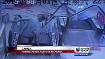 Accidente en China por escaleras eléctricas