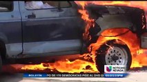 Se Incendió Auto en Carretera
