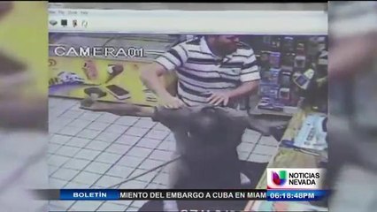 Hombre agrede a empleados en gasolinera