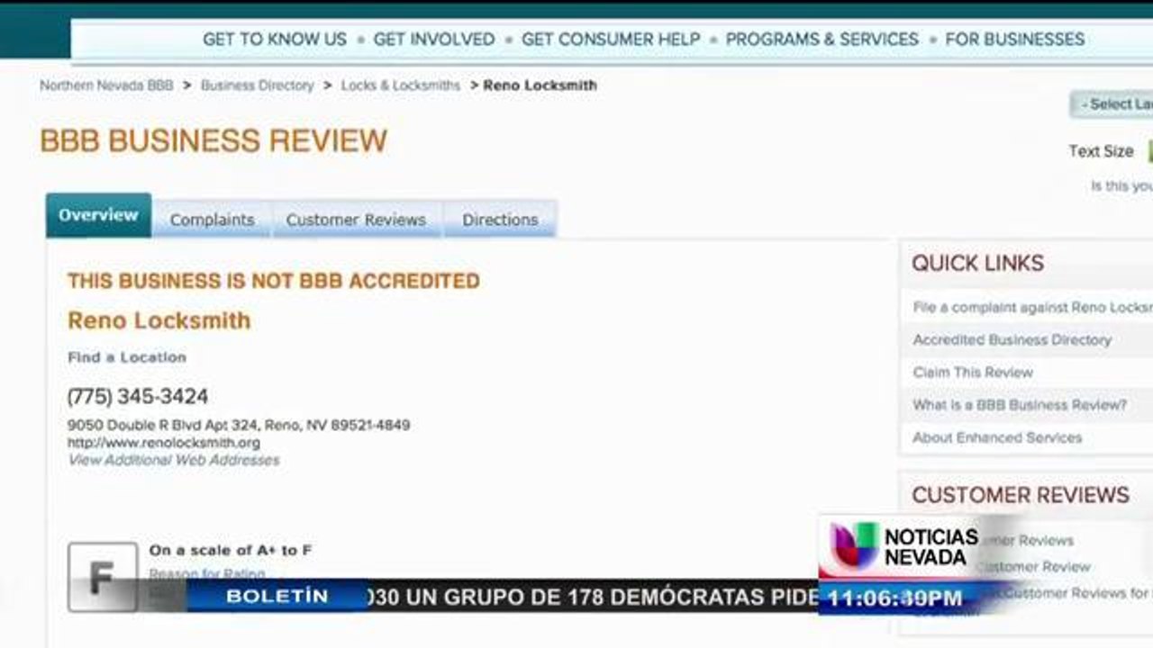 Cuidado con servicios de cerrajero
