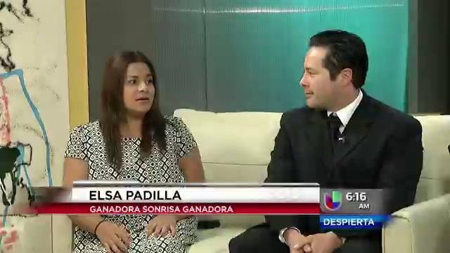 Ganadora del concurso Sonrisa Ganadora