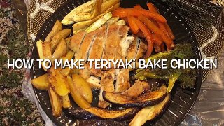 Teriyaki baked chicken - healthy weight-loss recipe - low calorie lunch recipe by jamila