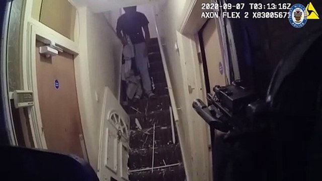 The moment West Midlands Police arrest Zephaniah McLeod at his home in Selly Oak