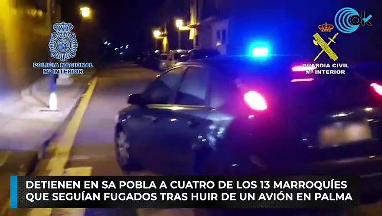 Detienen en Sa Pobla a cuatro de los 13 marroquíes que seguían fugados tras huir de un avión en Palma
