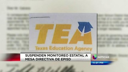 Suspeden supervisión estatal a mesa directiva de EPISD