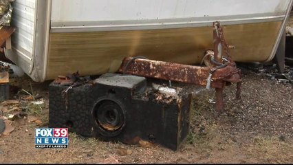 Mobile Home Catches on Fire