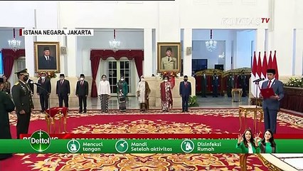 Momen Pengambilan Sumpah Jabatan Andika Perkasa Oleh Jokowi