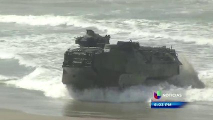 Simulan operativo militar de rescate en San Diego