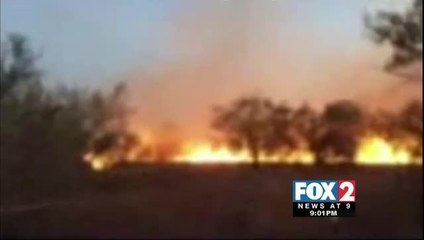 Fire Burns more than 30 Acres near Falcon Lake