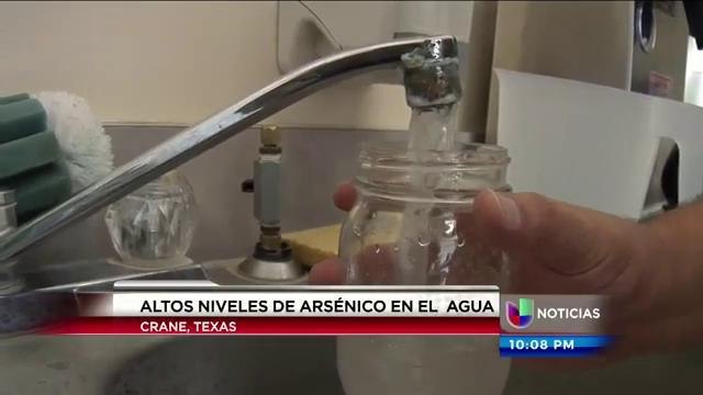 Altos niveles de arsénico en el agua de Crane, TX