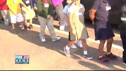 Fire drill at Lligarde Elementary School