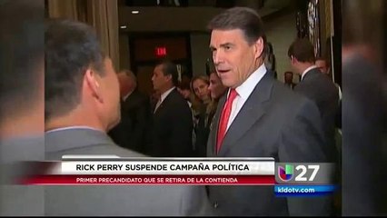Rick Perry se Retira de la Contienda.