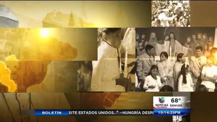 Inmigrantes caminan para pedir al Papa un alto a las deportaciones
