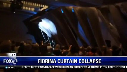 Stage Collapses at Fiorina Campaign Stop