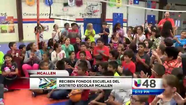 Reciben Fondos Escuelas en McAllen
