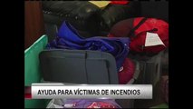 Donaciones para víctimas incendios